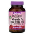 Bluebonnet Nutrition, EarthSweet Chewables, Vitamin D3, Natural Raspberry Flavor, 2,000 IU, 90 Chewable Tablets - Supply Center USA