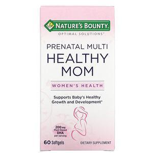 Nature's Bounty, Optimal Solutions, Healthy Mom Prenatal Multi, 60 Softgels - Supply Center USA