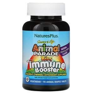 Nature's Plus, Source of Life, Animal Parade, Kids Immune Booster, Natural Tropical Berry Flavor, 90 Animals - Supply Center USA