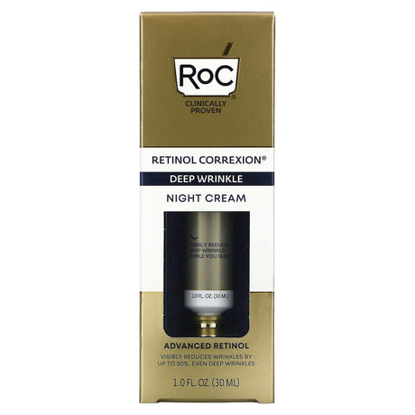 RoC, Retinol Correxion, Deep Wrinkle Night Cream, 1 fl oz (30 ml) - Supply Center USA