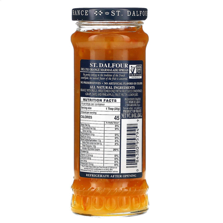 St. Dalfour, Orange Marmalade, Deluxe Orange Marmalade Spread, 10 oz (284 g) - HealthCentralUSA