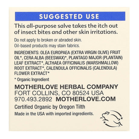 Motherlove, Green Salve, 1 fl oz (29.5 ml) - Supply Center USA