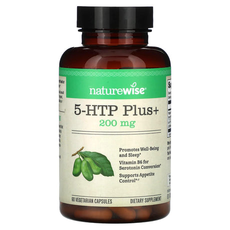 NatureWise, 5-HTP Plus+, 200 mg, 60 Vegetarian Capsules - Supply Center USA