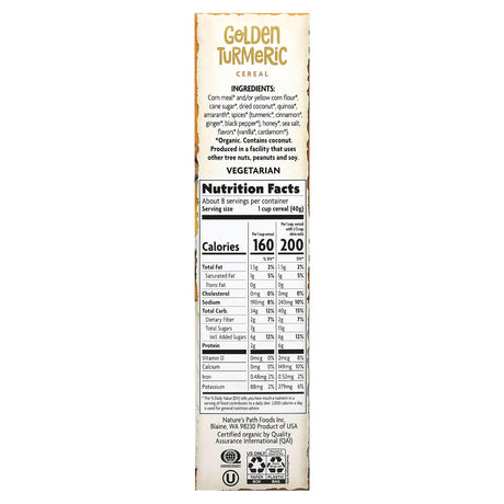 Nature's Path, Golden Turmeric Cereal, 10.6 oz (300 g) - Supply Center USA