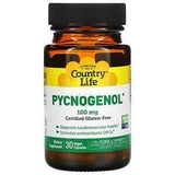 Country Life, Pycnogenol, 100 mg, 30 Vegan Capsules - Supply Center USA