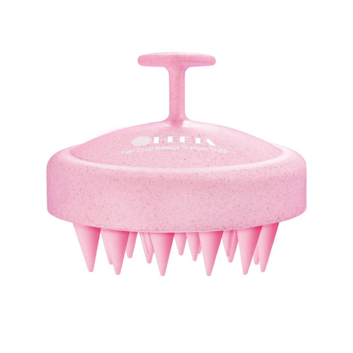 HEETA Shampoo Scalp Brush Massager Hair Growth, Scalp Scrubber with Soft Silicone Bristles for Hair Growth & Dandruff Removal, Hair Brush for Scalp Exfoliator, Black