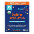 LoveBug Probiotics, Toddler Probiotics, 12 Months Up To 4 Years, 15 Billion CFU, 30 Single Serve Stick Packs - Supply Center USA