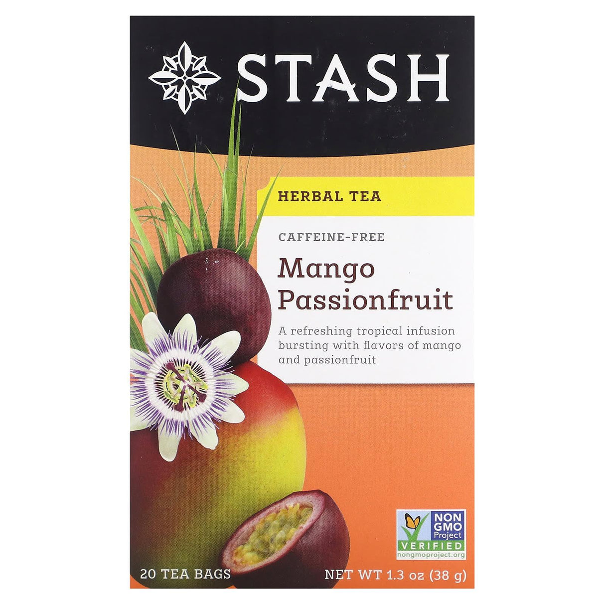 Stash Tea, Herbal Tea, Cinnamon Apple Chamomile, Caffeine Free, 20 Tea Bags, 1.4 oz (40 g) - Supply Center USA