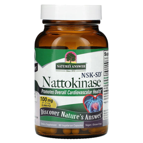 Nature's Answer, Nattokinase, 100 mg, 60 Vegetarian Capsules - Supply Center USA