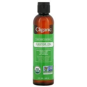 Cliganic, 100% Pure & Natural, Castor Oil, 8 fl oz (240 ml) - Supply Center USA