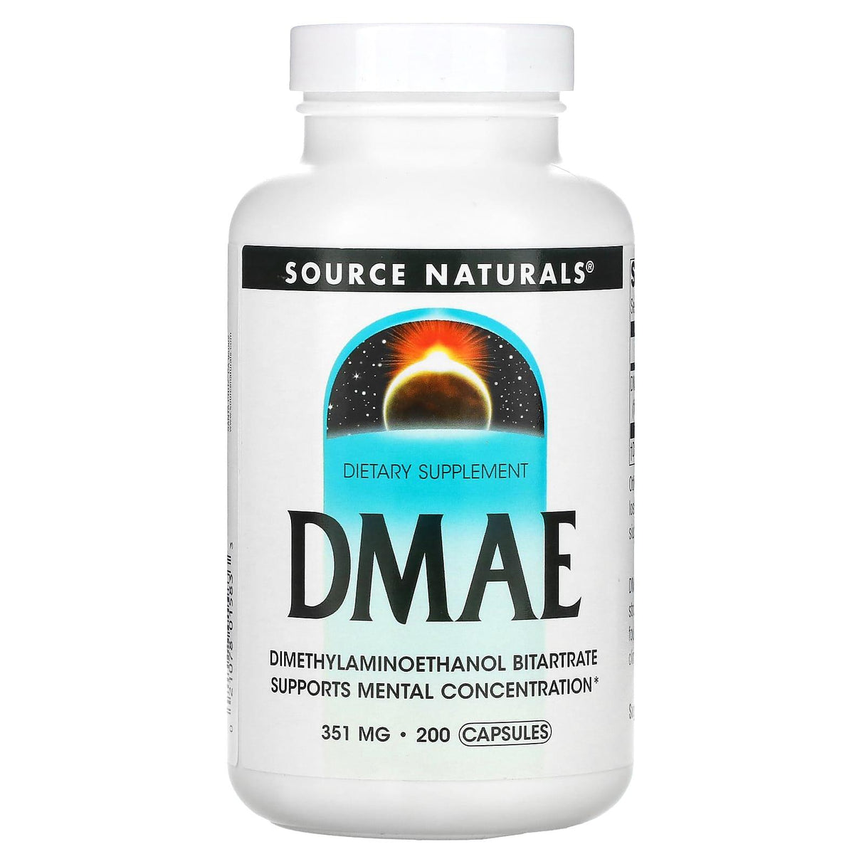 Source Naturals, DMAE , 351 mg, 100 Capsules - Supply Center USA