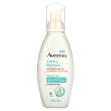 Aveeno, Calm + Restore, Redness Relief Foaming Cleanser, Sensitive Skin, Fragrance Free, 6 fl oz (180 ml) - Supply Center USA