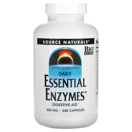 Source Naturals, Daily Essential Enzymes, 500 mg, 240 Capsules - Supply Center USA