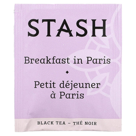 Stash Tea, Black Tea, Breakfast in Paris, 18 Tea Bags, 1.2 oz (36 g) - Supply Center USA