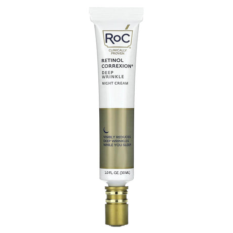 RoC, Retinol Correxion, Deep Wrinkle Night Cream, 1 fl oz (30 ml) - Supply Center USA