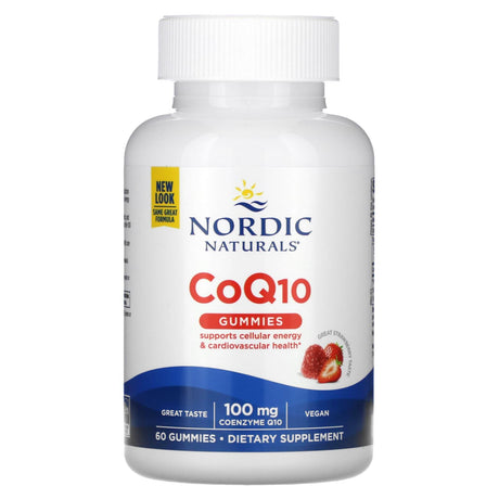 Nordic Naturals, CoQ10 Gummies, Strawberry, 100 mg, 60 Gummies - Supply Center USA