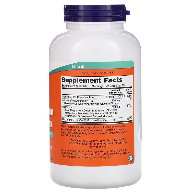 Now Foods, Magnesium & Calcium, 250 Tablets - Supply Center USA