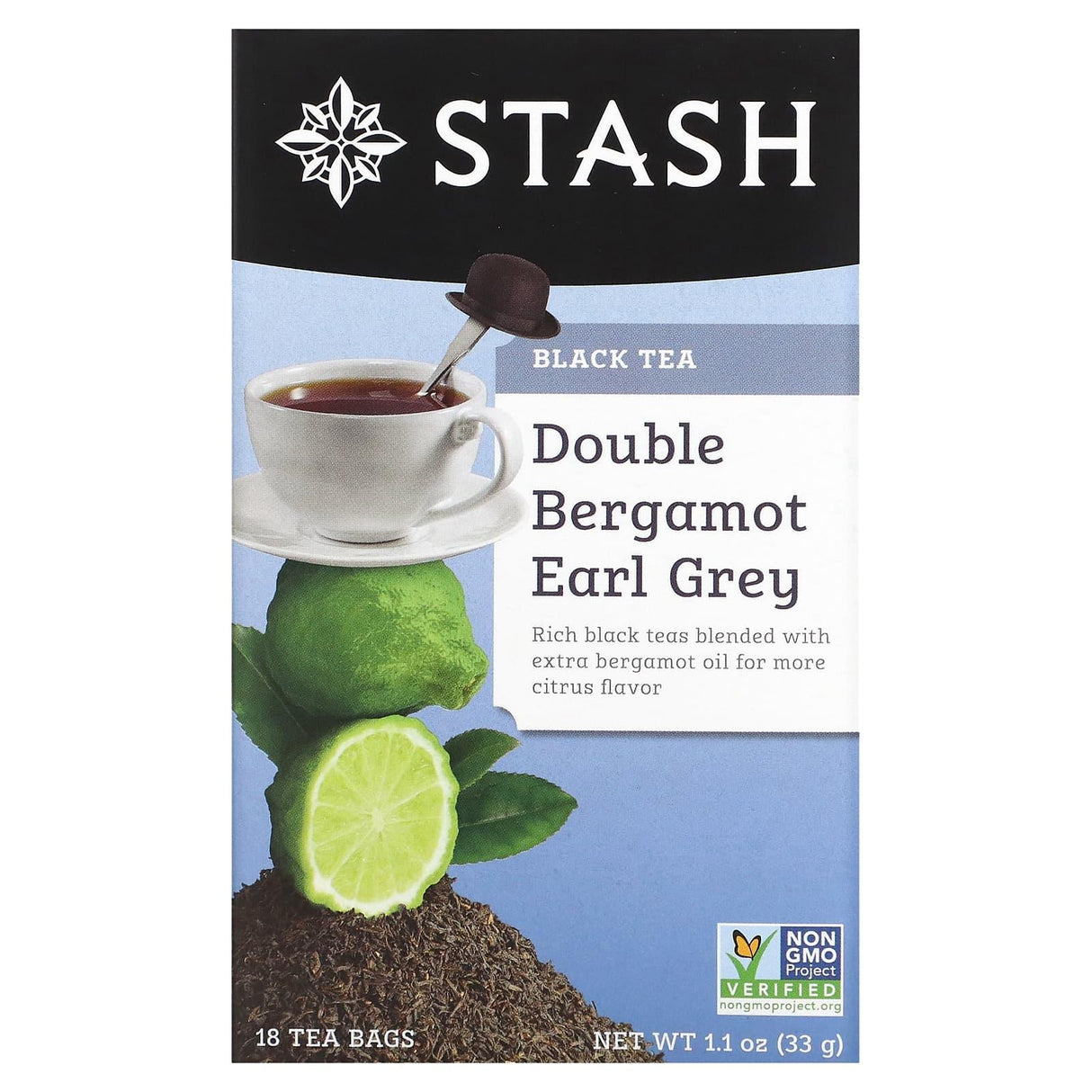 Stash Tea, Black Tea, Earl Gray, 20 Tea Bags, 1.3 oz (38 g) - Supply Center USA