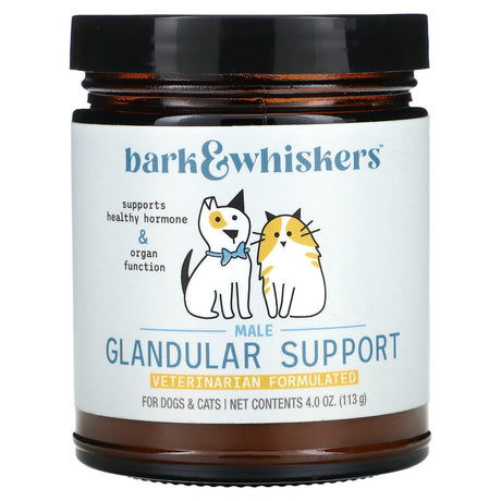 Dr. Mercola, Bark & Whiskers, Male Glandular Support, For Dogs & Cats, 4 oz (113 g) - Supply Center USA