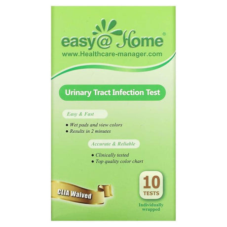 Easy@Home, Urinary Tract Infection Test, 10 Individually Wrapped Tests - Supply Center USA