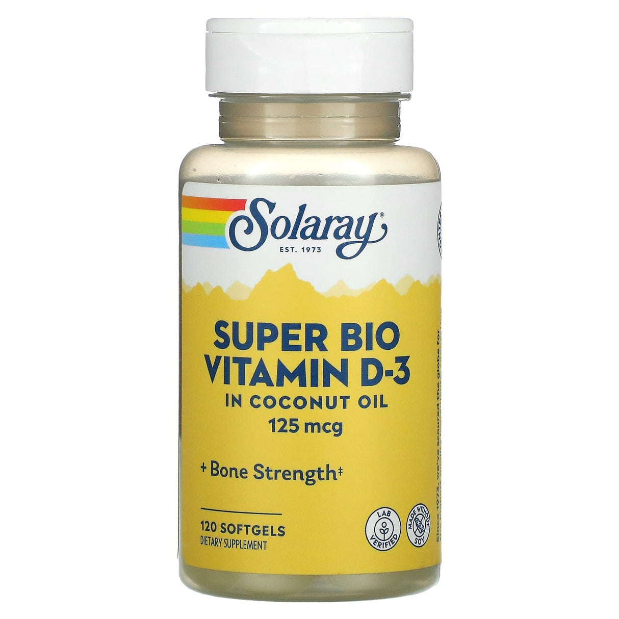 Solaray, Super Bio Vitamin D-3, 125 mcg, 120 Softgels - Supply Center USA