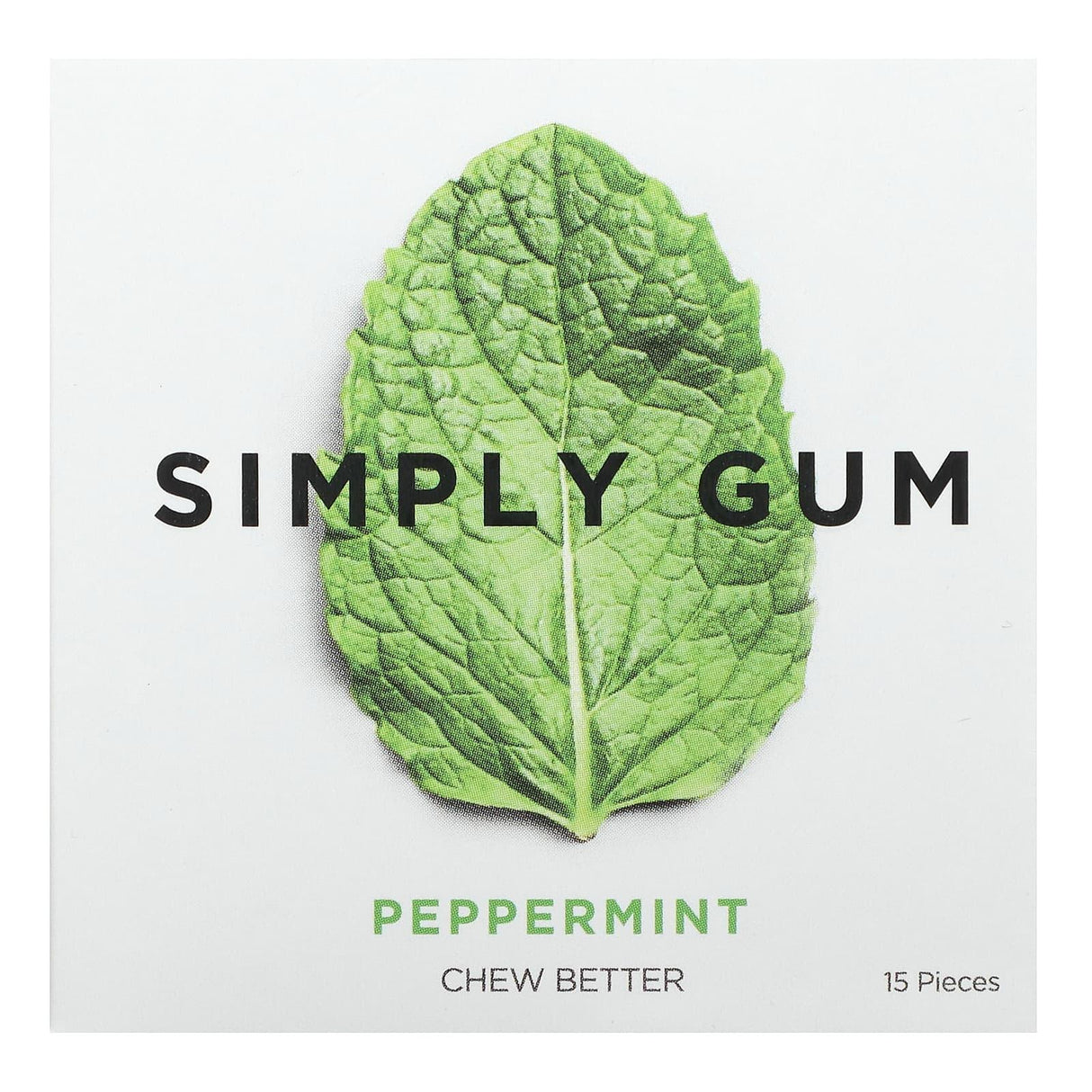 Simply Gum, Chewing Gum, Ginger , 15 Pieces - Supply Center USA