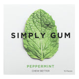 Simply Gum, Chewing Gum, Ginger , 15 Pieces - Supply Center USA