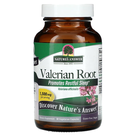 Nature's Answer, Valerian Root, 1,500 mg, 90 Vegetarian Capsules (500 mg per Capsule) - Supply Center USA