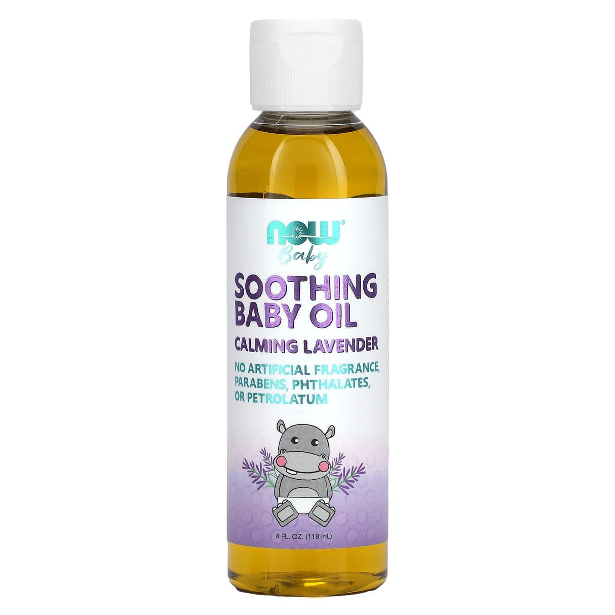 NOW Foods, Soothing Baby Oil, Calming Lavender, 4 fl oz (118 ml) - Supply Center USA