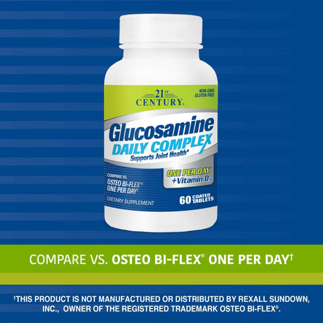 21st Century, Glucosamine Daily Complex, 60 Coated Tablets - Supply Center USA