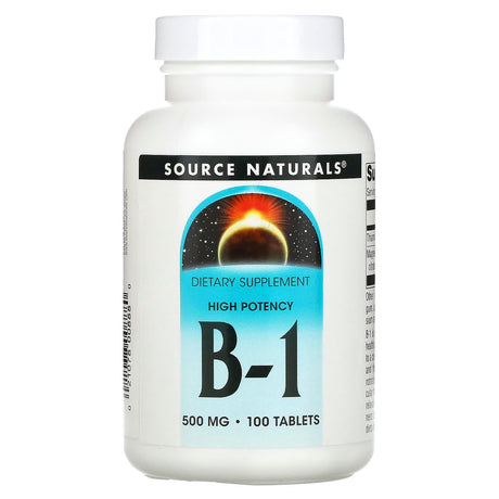 Source Naturals, High Potency B-1, 500 mg, 100 Tablets - Supply Center USA