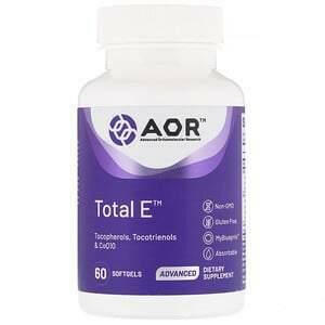 Advanced Orthomolecular Research AOR, Total E, 60 Softgels - HealthCentralUSA