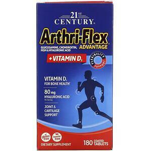 21st Century, Arthri-Flex Advantage + Vitamin D3, 180 Coated Tablets - HealthCentralUSA