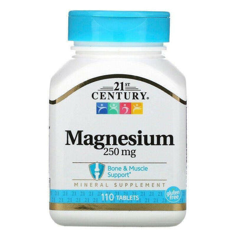 21st Century, Magnesium, 250 mg, 110 Tablets - Supply Center USA