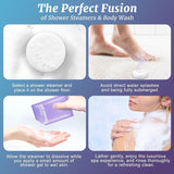 Shower Steamers Aromatherapy, 6 Pack Shower Bombs & 6 Pack Body Wash, Birthday Gifts for Women with Essential Oils, SPA Gifts for Women Mom, Valentines Day Gifts for Her, Him, Mom, Wife