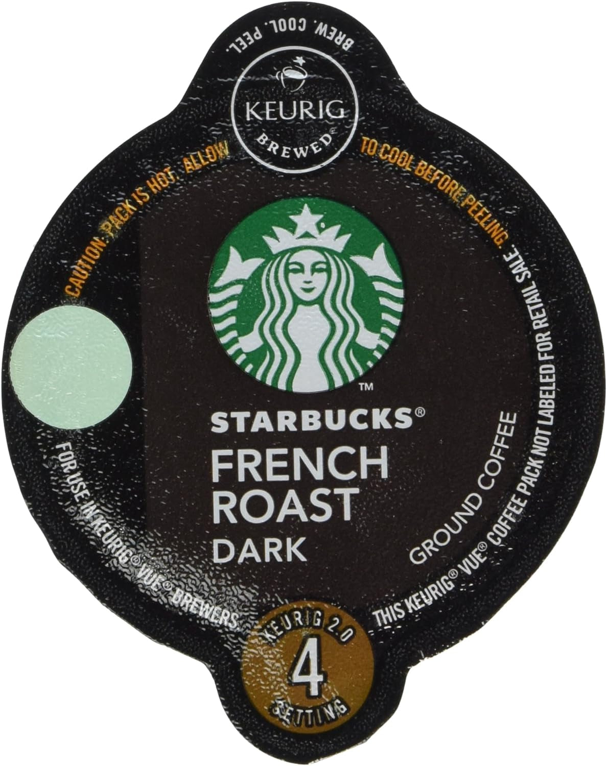 Starbucks K-Cup Coffee Pods, Dark Roast Coffee, French Roast for Keurig Brewers, 100% Arabica, 4 Boxes (96 Pods Total)