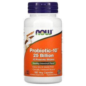 Now Foods, Probiotic-10 , 25 Billion, 100 Veg Capsules - Supply Center USA