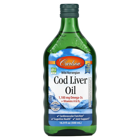 Carlson, Wild Norwegian Cod Liver Oil, Fruit Splash, 8.4 fl oz (250 ml) - Supply Center USA