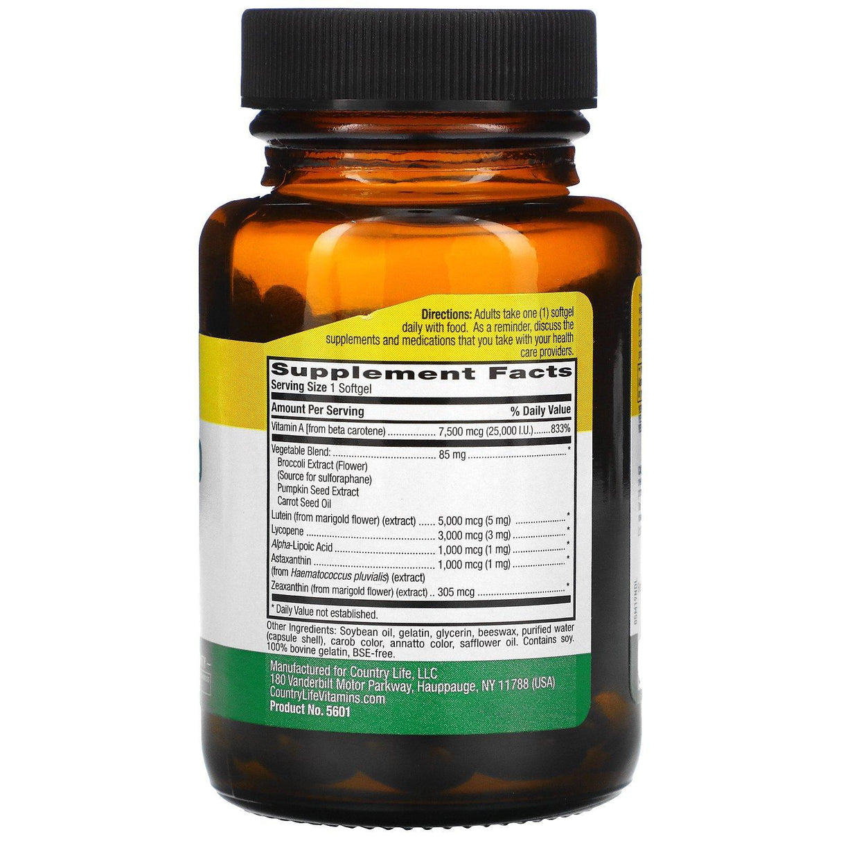 Country Life, Carotenoid Complex, 60 Softgels - Supply Center USA