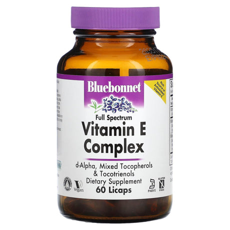 Bluebonnet Nutrition, Vitamin E Complex, Full Spectrum , 60 Licaps - Supply Center USA