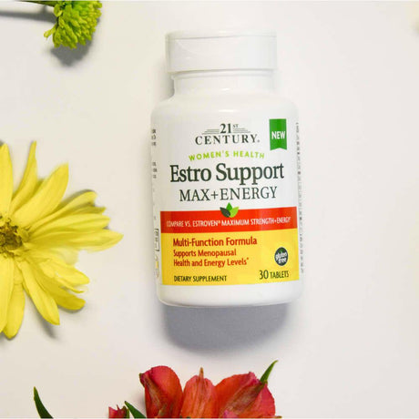 21st Century, Women's Health, Estro Support Max + Energy, 30 Tablets - Supply Center USA