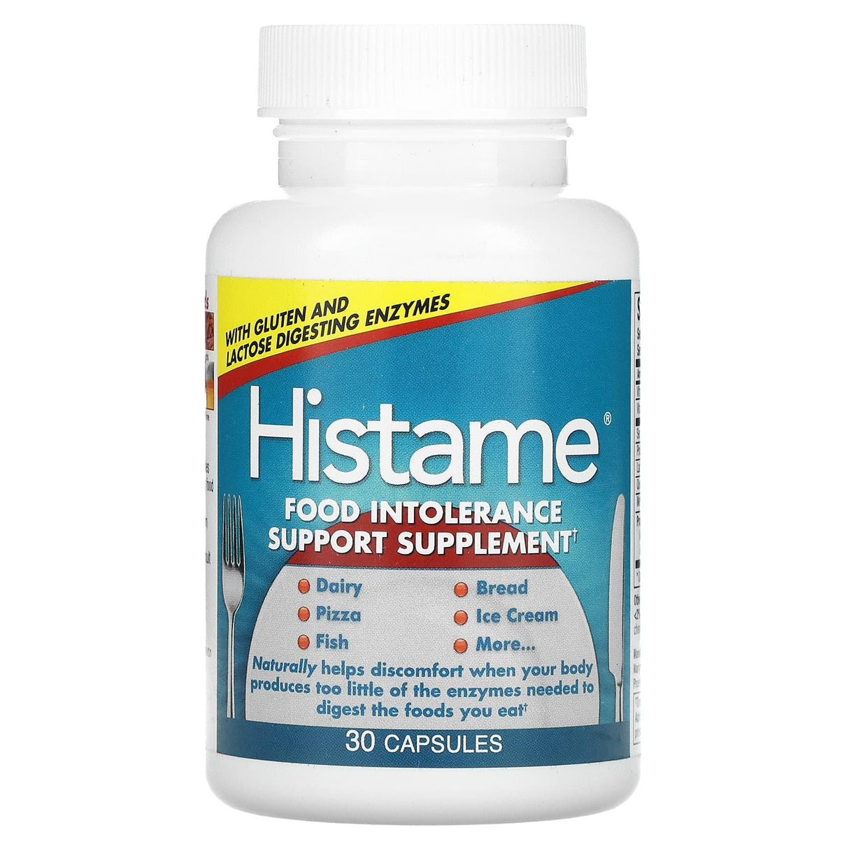 Naturally Vitamins, Histame, Food Intolerance Support Supplement, 30 Capsules - Supply Center USA