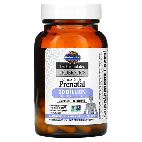 Garden of Life, Dr. Formulated Probiotics, Once Daily Prenatal, 30 Vegetarian Capsules - Supply Center USA