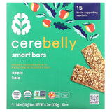 Cerebelly, Smart Bars, Organic Toddler Bars, Apple Kale, 5 Bars, 0.84 oz (24 g) Each - Supply Center USA