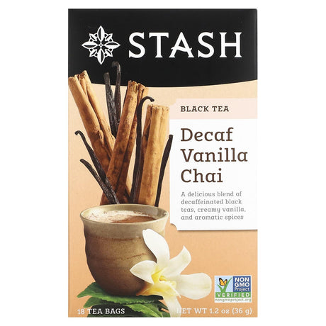 Stash Tea, Black Tea, Decaf Earl Grey, 18 Tea Bags, 1.1 oz (33 g) - Supply Center USA