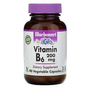 Bluebonnet Nutrition, Vitamin B-6, 200 mg, 90 Vegetable Capsules - Supply Center USA