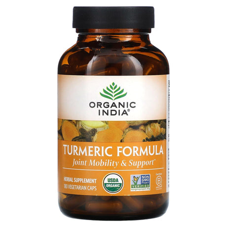 Organic India, Turmeric Formula, 180 Vegetarian Caps - Supply Center USA