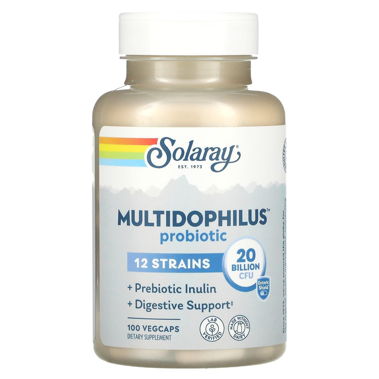 Solaray, Multidophilus Probiotic, 20 Billion CFU, 100 VegCaps - Supply Center USA