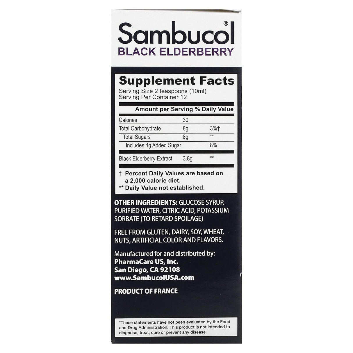 Sambucol, Black Elderberry Syrup, 4 fl oz (120 ml) - Supply Center USA