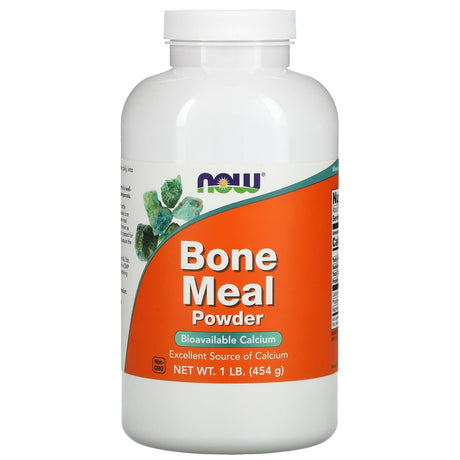 NOW Foods, Bone Meal Powder, 1 lb (454 g) - Supply Center USA